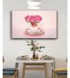 Preview: Tee and Flowers Art Design rectangular special Glass Picture!